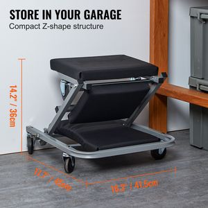 Sgabello Rotante 2-in-1 Z Creeper Seat per Officina Meccanica, Garage e Riparazione Auto - Product Image 3