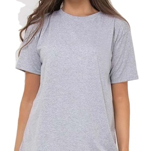 Tenues 2 pièces pour femmes survêtement décontracté à manches courtes t-shirt et short 100% coton ensembles pour femmes 2026 HI - Product Image 5