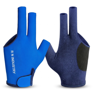 Gants de billard personnalisés avec logo, gants de billard à 3 doigts, gants de snooker respirants, gants de billard professionnels, vente en gros de gants de billard - Product Image 1