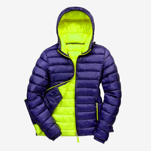 Women's <b>Purple</b> Quilted Jacket Stand Collar Zipper Closure Windproof Casual Outerwear Regular Fit Polyester Wadding Autumn Wear - Product Image 5