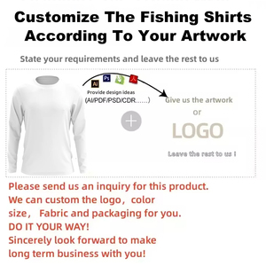 Camisa de Pesca para Hombre, Manga Larga, Estampado por Sublimación, UPF 50, Secado Rápido, Poliéster, Ropa para Actividades al Aire Libre - Product Image 3