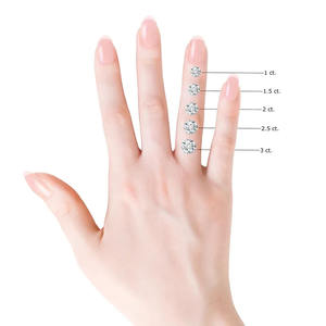 Anillo de compromiso de diamante redondo brillante de 2.15 quilates con diseño de halo oculto, oro macizo, platino, anillo de boda solitario de lujo para ella - Product Image 6