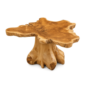Table basse ARTERRA en teck massif, faite à la main, écologique, facile à nettoyer, durable, moderne, en racine de teck récupérée, pour salon et maison - Product Image 1