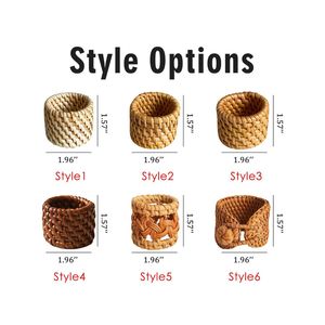 HANDMADE HANDWOVEN RATTAN NAPKIN <b>RINGS</b> HOLDER NATURAK HANDWOVEN TABLEWARE RATTAN <b>RINGS</b> BULK SALE AT <b>CHEAP</b> PRICE - Product Image 3