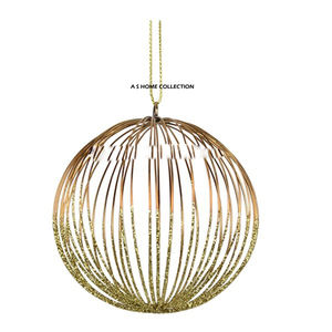 Décorations de Noël en métal doré style Dubaï, à suspendre aux sapins, pour hôtels, en gros. - Product Image 1