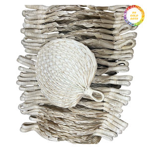 Bamboo Folding <b>Handheld</b> <b>Fan</b> Portable Lightweight <b>Fan</b> for Summer Event Wedding Party Decorative Use Custom Logo Available Bulk - Product Image 1