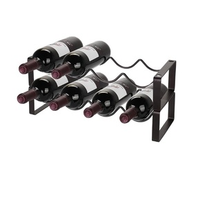 Porte-bouteilles à vin de table plaqué or de haute qualité, style vintage, sur pied, pour événements et clubs - Product Image 5