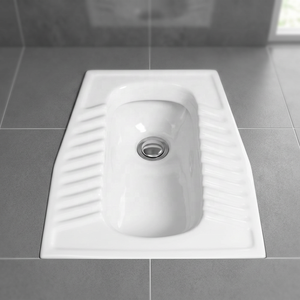 Vistaar White <b>Ceramic</b> Eastern Squat <b>Pan</b> Toilet Water Closet for African Markets - Product Image 2