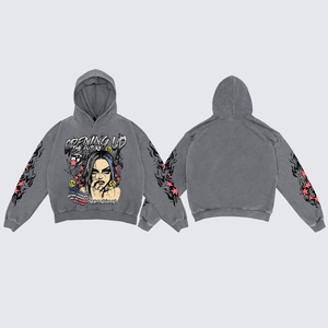Sweat à capuche graphique Y2K personnalisé, coupe ample, coton premium, streetwear, sweat à capuche de haute qualité - Product Image 4