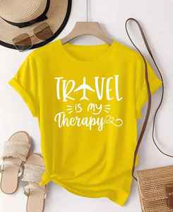 เสื้อยืดผู้หญิงสุดเก๋ ประดับลูกปัด ดีไซน์ทันสมัย ใส่สบาย เป็นมิตรกับสิ่งแวดล้อม เสื้อฤดูร้อน ผลิตจากผ้าเดนิม ผ้าบาติก ผ้าคอร์ดูรอย 100% - Product Image 3