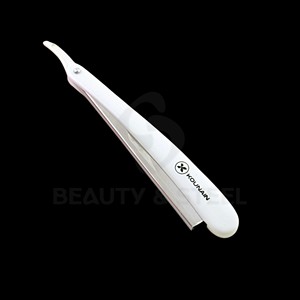 -Classic Cut Throat <b>Razor</b> Manual Folding Shave Knife for Men with Textured Finger Rest and Stainless Steel Blade Holder - Product Image 5