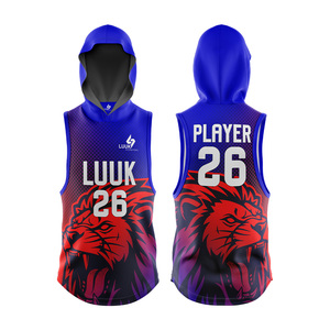 Jersey de Fútbol Americano 7v7 para Hombre, Talla Grande, con Capucha, Sin Mangas, Transpirable, Antibacteriano, de Secado Rápido - Product Image 4