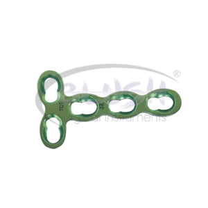 Micro T-Locking Titanium Alloy Bone Plate 3-7 Hole Organ Assist Device Model JPSD42 By <b>Blush</b> Surgical - Product Image 1