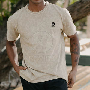 Camiseta de Primera Calidad con Lavado Ácido, 100% Algodón, Transpirable, Casual, Color y Diseño Personalizados para Hombre - Product Image 6