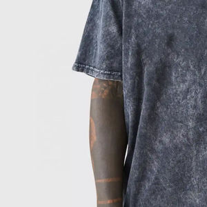 เสื้อยืดโอเวอร์ไซส์แขนสั้นคอกลมลายพิมพ์สตรีทแวร์สำหรับผู้ชาย ผ้าฝ้าย พิมพ์ลายด้วยเทคนิคฮีททรานเฟอร์ ความยาวปกติ - Product Image 6