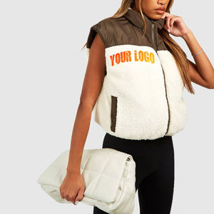 Vestes matelassées d'hiver pour femmes, personnalisées, imperméables, nouvelle tendance, broderie imprimée, manteau chaud à bulles, coupe classique, vente chaude - Product Image 3