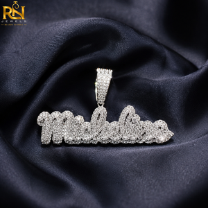Custom Gold Plated 925 Sterling <b>Silver</b> Moissanite Luxury Jewelry Wholesale VVS <b>Pendant</b> Charms Women <b>Men</b> Unisex - Product Image 3