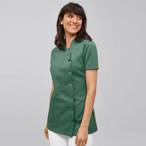 Túnica Elegante para Salón de Belleza y Spa, Cuello Mao, Uniforme para Esteticistas y Peluqueras - Product Image 3