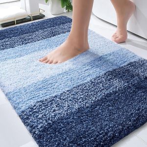 Hot Selling 17"x24" Microfiber Bath <b>Mat</b> Super Absorbent Non-Slip Floor Thick Plush Shaggy Tufted <b>Bathroom</b> Rug Washable Hotel - Product Image 1