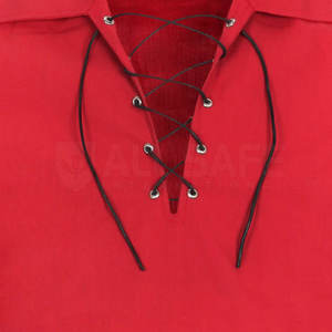 Camisa jacobita de manga larga de algodón respetuosa con el medio ambiente para niños, para mayor durabilidad costuras reforzadas de alta resistencia, perfecta para festivales - Product Image 4