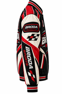 Chaqueta de Motocicleta Transpirable de Verano de Algodón/Poliéster, Parche con Logotipo Bordado Personalizado, Estilo Vintage Nascar, Ropa Urbana Unisex Clásica - Product Image 3