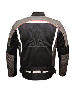 Veste de moto en toile tricotée 2026 avec coutures thermocollées respirantes, style motard, fermeture éclair frontale - Product Image 2