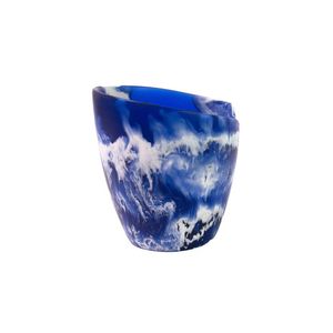Durable Resin Luxury Wine Coffee Tumblers Swirl Pattern Handmade Dishwasher Safe Microwave Safe <b>Drinking</b> <b>Bar</b> Dining - Product Image 2