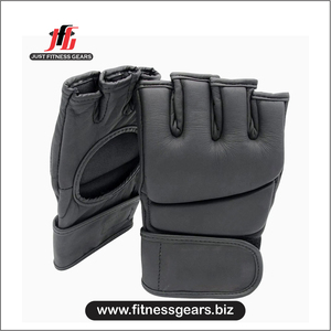 Gants de MMA JUST FITNESS GEARS pour la boxe et l'entraînement de combat, en cuir PU respirant, fermeture auto-agrippante pour le soutien du poignet - Product Image 1