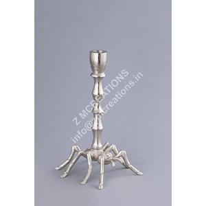 Support de bougie conique en aluminium style fourmi, décoratif, argenté, pour la maison et Halloween - Product Image 1