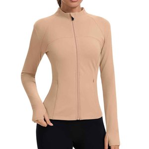 เสื้อแจ็คเก็ตแทร็คสำหรับใส่ลำลองทุกวัน สวมใส่ง่าย คุณภาพดี โดดเด่น เหมาะสำหรับการฝึกซ้อมและออกกำลังกาย ระบายอากาศได้ดี สำหรับผู้หญิง - Product Image 1