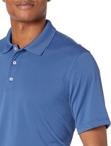 Polo de hombre transpirable de algodón de manga corta, tejido casual, patrón liso, largo regular, teñido liso, venta al por mayor OEM, gran éxito de ventas - Product Image 6