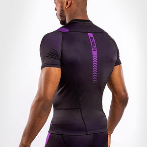 Camisetas de Compresión Rash Guard Personalizadas para Hombre, Transpirables, Ecológicas, Estampadas, de Secado Rápido, para Surf y Deportes, Venta al Por Mayor OEM/ODM - Product Image 2