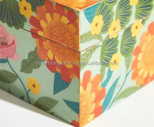 Soporte de pañuelos hecho a mano de diseño moderno y caja de vajilla nuevo esmalte impreso para decoración de hogar y hotel por ARTISAN CRAFT - Product Image 6