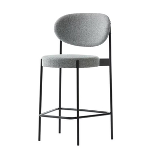 Taburete de Bar Moderno de Diseño Nórdico, Tapizado en Terciopelo, con Patas de Metal Negro <span class=keywords><strong>para</strong></span> <span class=keywords><strong>Isla</strong></span> de Cocina, Cafetería, AU, Bali - Product Image 5