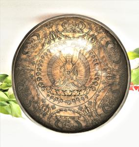 Cuencos de arte especial tibetano hechos a mano para cantar, artesanías de metal, hechos en nepalés, perfectos para meditación y curación - Product Image 1