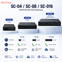 Gateway VoIP Empresarial de 4 Puertos FXS/FXO SC-04
