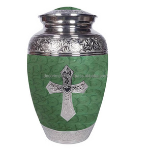 Urna funeraria Urna de cremación decorativa de metal Personalización Urna conmemorativa Durable con diseño pulido a precio al por mayor - Product Image 5
