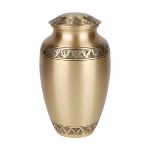 Hermosa Urna Funeraria Conmemorativa de Latón Metálico con Acabado Azul Medianoche y Grabado de Águila Voladora de la Libertad Patriótica para Cenizas Humanas - Product Image 5