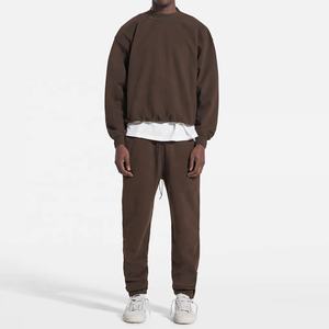 Sweats à capuche épais personnalisés de haute qualité polaire 500gsm 100% coton hommes pull surdimensionné à manches longues sweats à capuche - Product Image 5