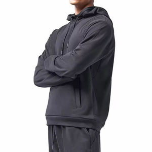 Sweat-shirt à capuche personnalisé pour homme en molleton bouclette coupe décontractée – Fournisseur en gros - Product Image 2