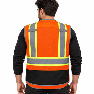 Uniforme de Construcción, Ropa de Trabajo Reflectante, Chaleco de Seguridad Reflectante de Alta Visibilidad, Chaleco de Seguridad Industrial con Logotipo - Product Image 3