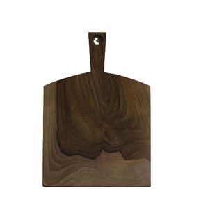 Planche à découper en bois rectangulaire avec poignée sculptée en chevron, grain naturel, ustensile de cuisine, décoration de table, mariage - Product Image 2