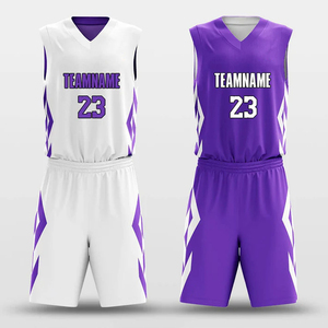 Uniforme de basketball réversible confortable et respirant, sans manches, personnalisable, de haute qualité, service OEM, en vente - Product Image 1