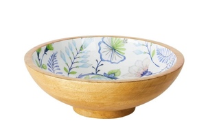 Grand saladier en bois émaillé, écologique, pour desserts et fruits, design élégant, pour la maison, l'hôtel et la décoration de table. - Product Image 6