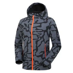 Chaqueta Softshell de Camuflaje para Hombre de Alta Calidad, Cortavientos, con Cremallera y Capucha, de Poliéster, para Invierno, Uso Casual, OEM - Product Image 4