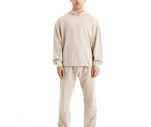 Conjunto Deportivo Ligero para Hombre con Chaqueta de Cuello Alto y Pantalones Deportivos Suaves y Elásticos para Ejercicio, Correr y Caminar - Product Image 1