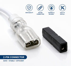 Connecteur JST 2 broches robuste sur mesure avec borne femelle isolée pour faisceau de câblage industriel et automobile - Product Image 5