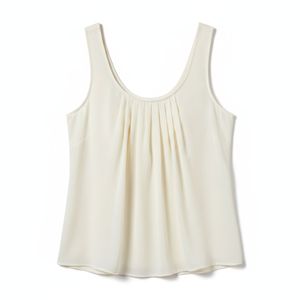 Regular Length <b>Silk</b>/Cotton Satin Plain Dyed Eco-Friendly Breathable Front Logo Customizable Women's Tank <b>Tops</b> - Product Image 5