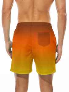 Shorts de Playa Personalizados para Hombre, con Cambio de Color al Contacto con el Agua, Traje de Baño, Shorts de Natación de Secado Rápido para Hombre - Product Image 4
