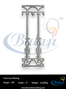 Grille de fenêtre en fonte très polie et robuste, sablée, design moderne, clôture de sécurité pour balcon, portail de jardin G... - Product Image 3